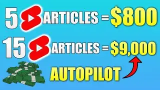 Make $1200 Per Day By Turning ARTICLES Into YouTube Shorts | Make HUGE Money With YouTube Shorts