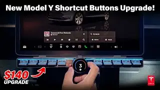 New Tesla Model Y/3 Shortcut Buttons with Control Knob Upgrade! #tesla