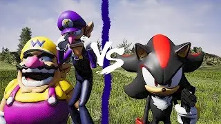 WarioAndWaluigi Vs Shadow the Hedge hog- (SFM)