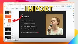 How to Import Slides from Another Google Slides Presentation