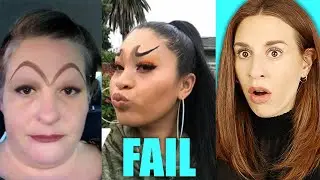 Hilarious Eyebrow Fails You Cant Unsee ! - REACTION