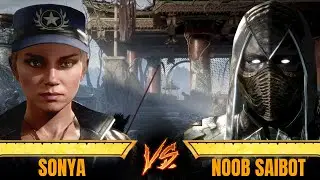 Mortal Kombat 11: Sonya vs Noob Saibot || Shang Tsung's Island Ruins Arena (Very Hard)