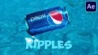 Make OBJECTS or TEXTS Ripple in Water - After Effects Animation Tutorial