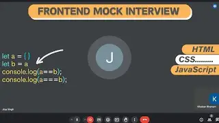 Fresher's Frontend Interview  | HTML, CSS, and JavaScript || Mock Interview #1