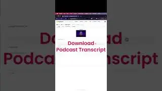 Download Podcast and Transcribe with Open Source AI #ytshorts #shorts