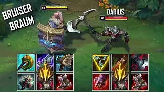 BRUISER BRAUM vs DARIUS FULL BUILD FIGHTS & Best Moments!