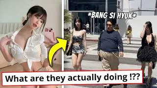 Bang Si Hyuk was caught on camera walking with BJ on AfreecaTV in Beverly Hills