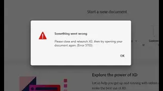 Adobe XD | Error 5719 | Solved!