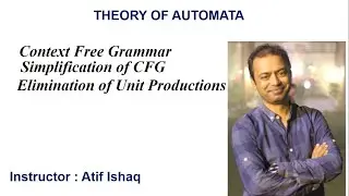 Theory of Automata | Simplification of CFG (Elimination of Unit Productions)