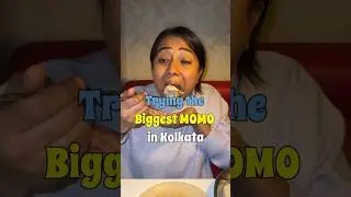 Trying the Biggest Momo ever😳 #foodshorts #foodreview #momos #streetfood