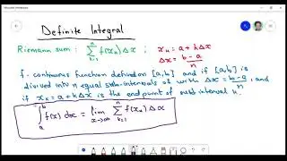 Lec. 1: Definition of definite integral