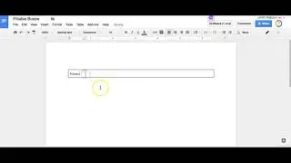 Use Fillable Boxes in Google Docs