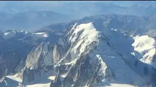 Mont Blanc summit seen from above