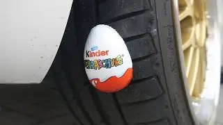 Kinder Surprise Egg vs Car