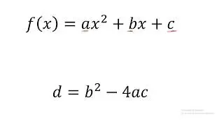 13. Programming with modern FORTRAN.  Computing discriminant