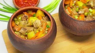 ЖАРКОЕ В ГОРШОЧКАХ к ужину и семейному обеду. Рецепт от Всегда Вкусно!