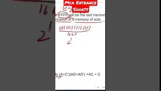 MCA Entrance Shorts #learntechtotech #rakeshroshan #shorts #mcaentrance #mcaentranceshorts