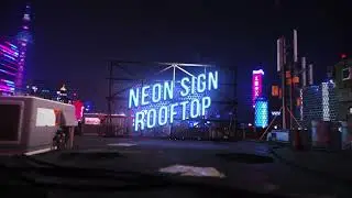 Neon Rooftop Logo Reveal for After Effects 2023