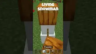 How to make a snowman in minecraft