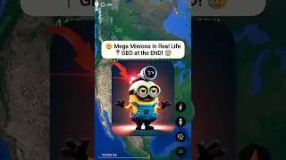 MEGA MINION In The SUPERMARKET on Google Earth! #shorts #viralvideo #viralshorts