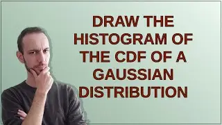 Draw the histogram of the CDF of a Gaussian Distribution