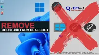 Remove GhostBSD (FreeBSD) From Dual Boot With Windows | UEFI