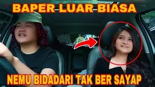 PRANK TAXI ONLINE! BIDADARI DARI KAYANGAN, PANDANGAN PENUH MAKNA BAPERR BIASA DI LUAR