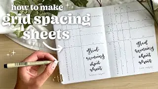 how to make a GRID SPACING SHEET in a bullet journal 💌 inspiration for bullet journal beginners