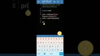 How to Use Math fabs() in Python #shorts #viral #programming  #python3 Python Tutorial for Beginners