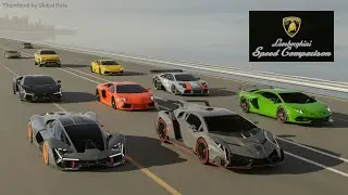 LAMBORGHINI SPEED EVOLUTION COMPARISON | FASTEST LAMBORGHINI 3D COMPARISON