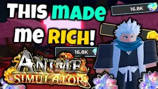 The BEST Way To Farm Gems In Anime Simulator! THIS IS INSANE!