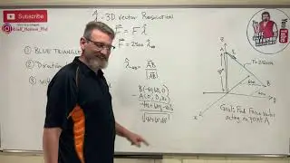 Statics: Lesson 11 - Finding 3D Vectors When Given Coordinates