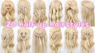 20 Half Up Hairstyles For Beginners - Braided Summer Hairstyles - Easy Half up Half Down Hairstyles