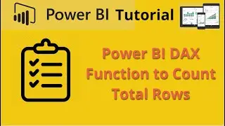 Power BI CountRows Function Tutorial to Count Total Rows in Table