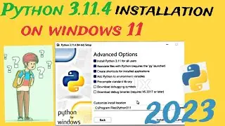 How to download and install Python 3.11.4 version on windows | Python in hindi | Python for beginner