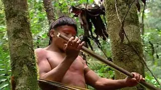 Showering in the jungle