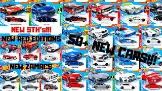 Hot Wheels 2019 Super Treasure Hunts, NEW ZAMACS, NEW RED EDITIONS, 50+ NEW CARS!!! Hot Wheels News!