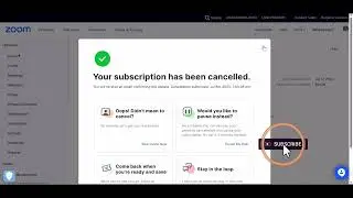 SaaS Application Cancelation UX Flow: Zoom App Cancel Plan User Flow