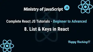 React JS Tutorials | List & Keys in React using map | React JS From Beginner to Advanced