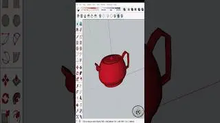 Teapot in #sketchup , #sketchuptutorial ,#sketchupplugins #drawing #architecture #designer #shorts