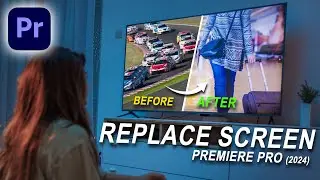 How To REPLACE A TV Screen In Premiere Pro (2024) | FAST AND EASY |