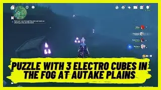 Genshin Impact 2.2 - Puzzle with 4 Electro Cubes in the Fog at Autake Plains - Tsurumi Island