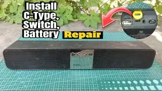 Repair Bluetooth speaker VARMIN PREMIER Install charging port & Switch & Battery || TechnoDada ||