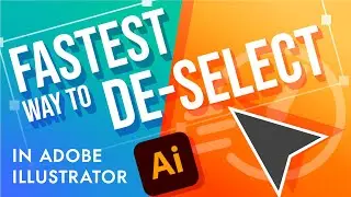 The EASIEST short cut to Deselect in Adobe Illustrator