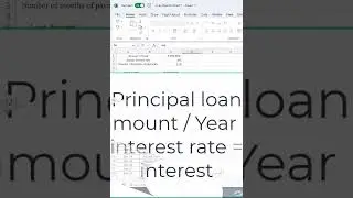 Using of Excel PMT Function 😮😮👈 ॥ #shorts