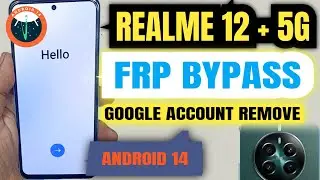 Realme 12 plus 5g Frp Bypass (rmx3867) Google account remove 2024