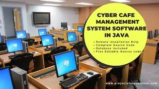 Cybercafe Management System Project in Java with MySql, JDBC & Swing