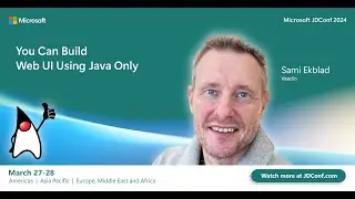 You can build Web UI using Java only - Sami Ekblad