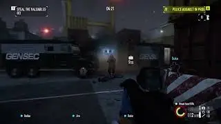 My first time encountering a bulldozer (payday 2)