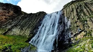 TERSKOL waterfall, river & valley 2021 // ТЕРСКОЛ водопад, ущелье и река лето 2021  DJI Air2S